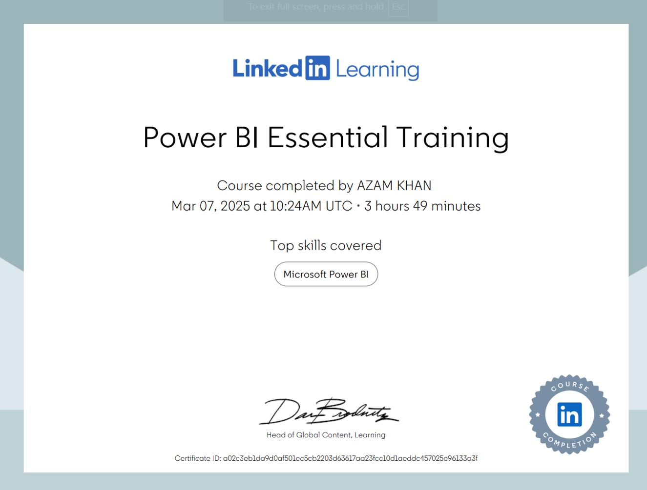 Power BI Essential Training