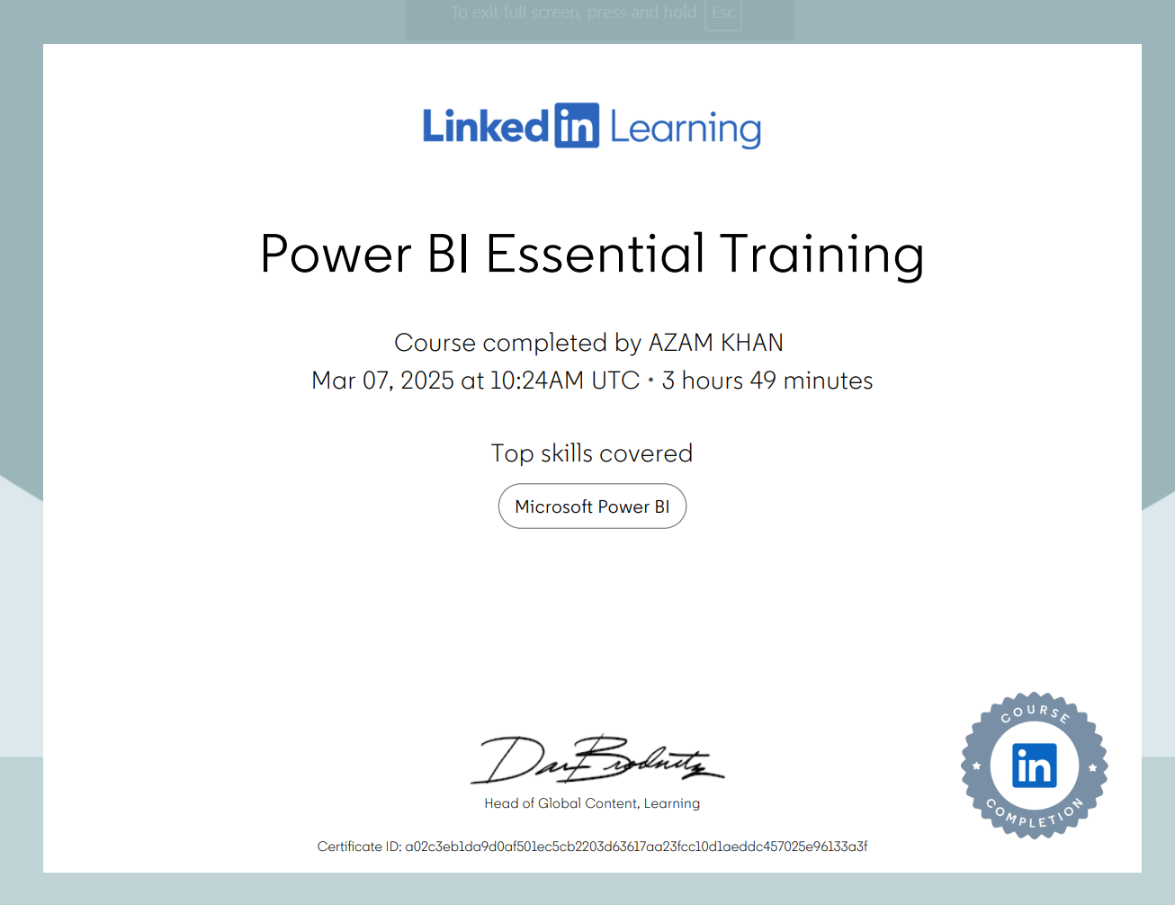 Power BI Essential Training