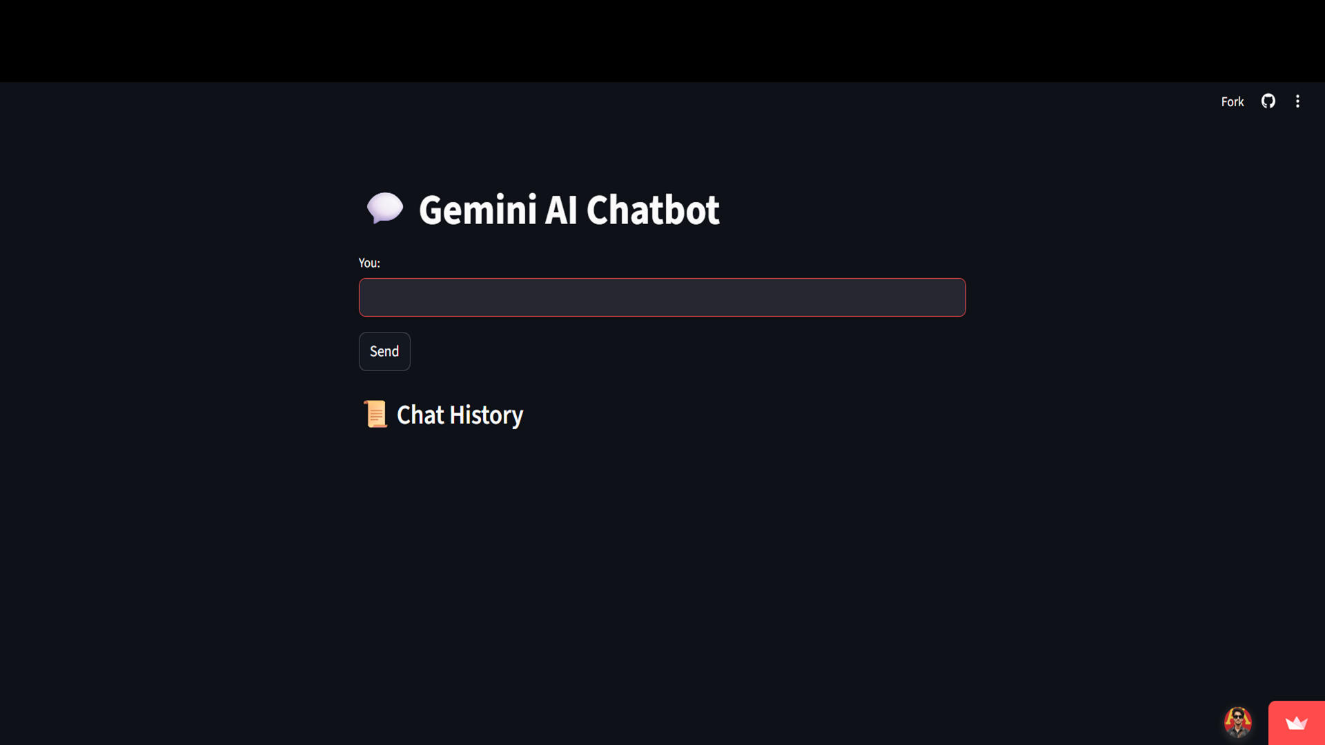 Real-Time AI Chatbot using Gemini API